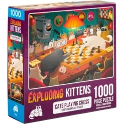 Asmodee Puzzle Exploding Kittens - Cats Playing Chess