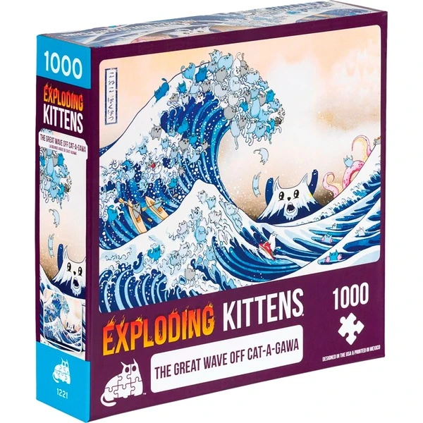 Asmodee Puzzle Exploding Kittens - The Great Wave Of Cat-a-gawa
