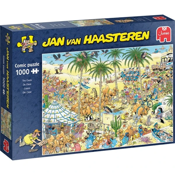 Jumbo Jan Van Haasteren - Die Oase 1000 Teile, Puzzle 3 Jumbo Jan Van Haasteren - Die Oase 1000 Teile, Puzzle