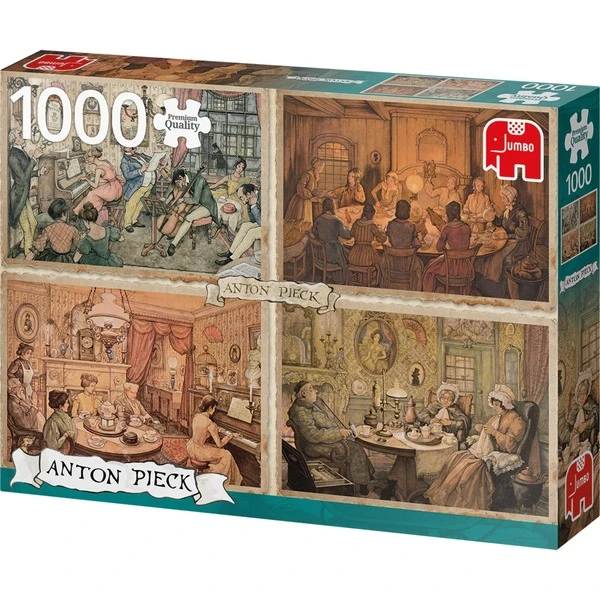 Jumbo Puzzle Anton Pieck, Unterhaltung Im Wohnzimmer 5 Jumbo Puzzle Anton Pieck, Unterhaltung Im Wohnzimmer – Bild 3