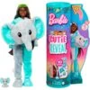 Mattel Barbie Cutie Reveal Dschungel Serie - Elefant, Puppe