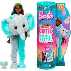 Mattel Barbie Cutie Reveal Dschungel Serie - Elefant, Puppe