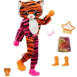 Mattel Barbie Cutie Reveal Dschungel Serie - Tiger, Puppe -Kinderspielwaren Geschäft Mattel Barbie Cutie Reveal Dschungel Serie Tiger Puppe@@100024218 2