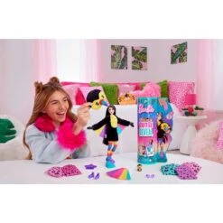 Mattel Barbie Cutie Reveal Dschungel Serie - Tukan, Puppe -Kinderspielwaren Geschäft Mattel Barbie Cutie Reveal Dschungel Serie Tukan Puppe@@100024222 6