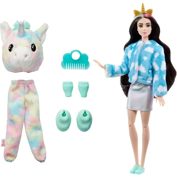 Mattel Barbie Cutie Reveal Traumland Fantasie Puppe Einhorn Und 10 Überraschungen – Bild 2