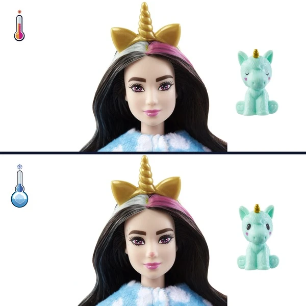 Mattel Barbie Cutie Reveal Traumland Fantasie Puppe Einhorn Und 10 Überraschungen – Bild 6