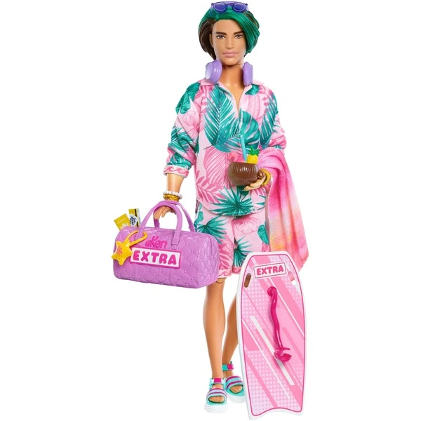 Mattel Barbie Extra Fly - Ken-Puppe Mit Strandmode 4 Mattel Barbie Extra Fly - Ken-Puppe Mit Strandmode – Bild 2