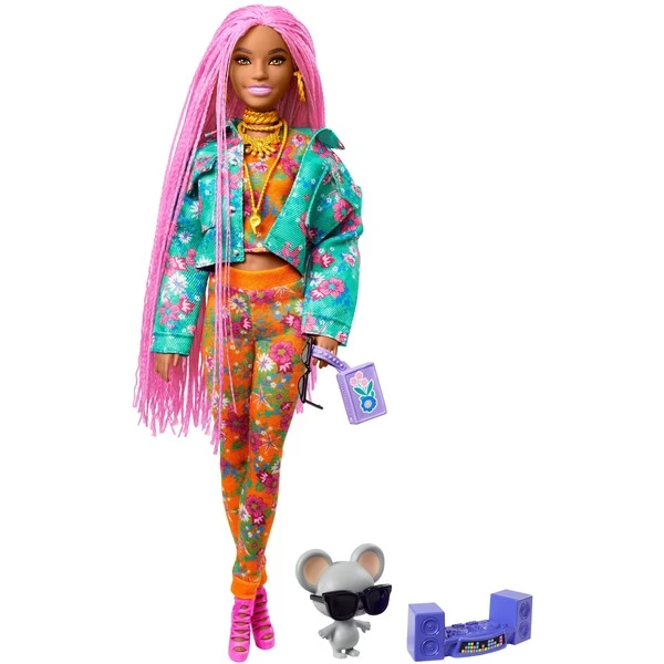Mattel Barbie Extra Puppe Mit Pinken Flechtzöpfen 3 Mattel Barbie Extra Puppe Mit Pinken Flechtzöpfen