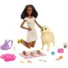 Mattel Barbie Puppe (brünett) Mit Hund Und Welpen -Kinderspielwaren Geschäft Mattel Barbie Puppe br nett mit Hund und Welpen@@1806321