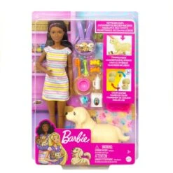 Mattel Barbie Puppe (brünett) Mit Hund Und Welpen -Kinderspielwaren Geschäft Mattel Barbie Puppe br nett mit Hund und Welpen@@1806321 6