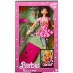 Mattel Barbie Rewind 80er Retro-Serie - Filmabend-Puppe -Kinderspielwaren Geschäft Mattel Barbie Rewind 80er Retro Serie Filmabend Puppe@@100011060 1
