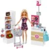 Mattel Barbie Supermarkt Und Puppe -Kinderspielwaren Geschäft Mattel Barbie Supermarkt und Puppe@@1ssmubc2