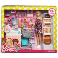 Mattel Barbie Supermarkt Und Puppe -Kinderspielwaren Geschäft Mattel Barbie Supermarkt und Puppe@@1ssmubc2 7