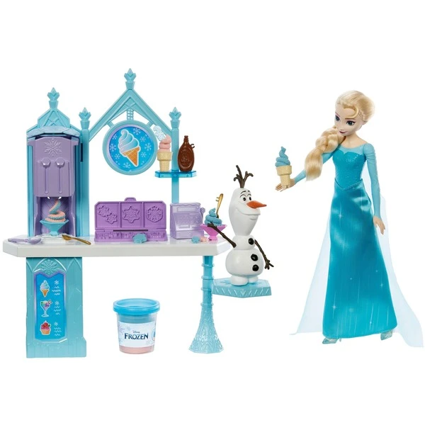 Mattel Disney Die Eiskönigin Elsas Und Olafs Eiscreme-Stand, Kulisse – Bild 3