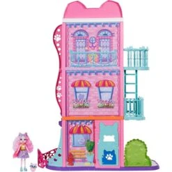 Mattel Enchantimals Stadthaus & Café Spielset, Spielgebäude -Kinderspielwaren Geschäft Mattel Enchantimals Stadthaus Caf Spielset Spielgeb ude@@1846698 2