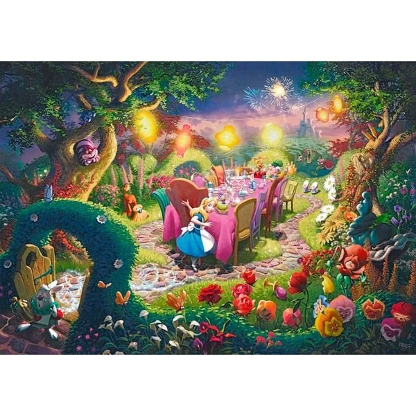 Schmidt Spiele Thomas Kinkade Studios: Disney Dreams Collection - Alice In Wonderland, Mad Hatter’s Tea Party, Puzzle – Bild 2