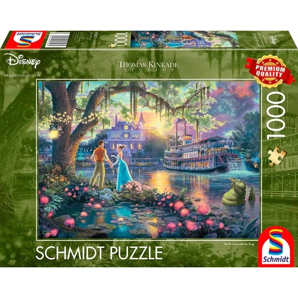 Schmidt Spiele Thomas Kinkade Studios: Disney Dreams Collection - Die Prinzessin Und Der Frosch, Puzzle