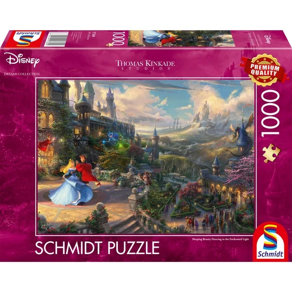 Schmidt Spiele Thomas Kinkade Studios: Sleeping Beauty Dancing In The Enchanted Light, Puzzle
