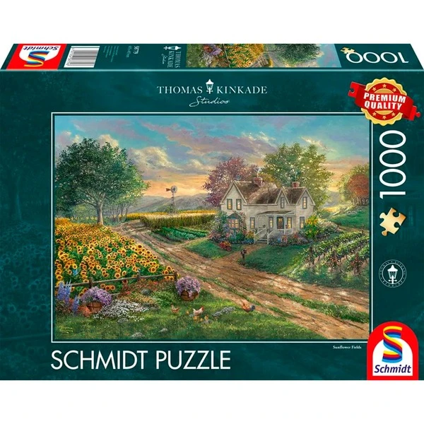 Schmidt Spiele Thomas Kinkade Studios: Sonnenblumenfelder, Puzzle 3 Schmidt Spiele Thomas Kinkade Studios: Sonnenblumenfelder, Puzzle