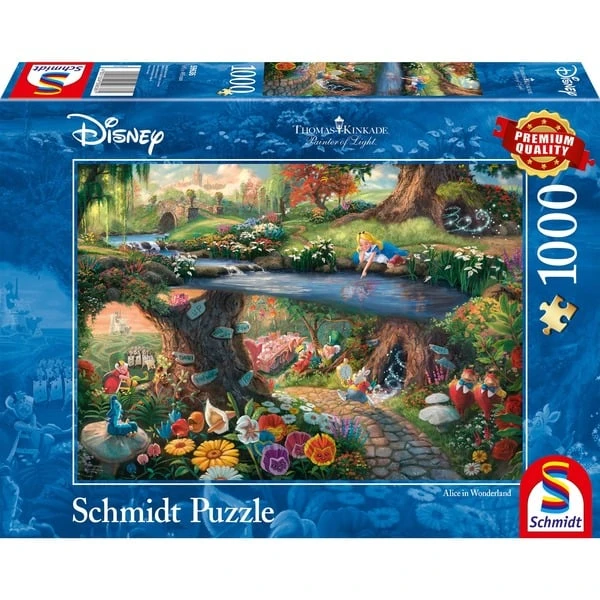 Schmidt Spiele Thomas Kinkade: Painter Of Light - Disney - Alice Im Wunderland, Puzzle
