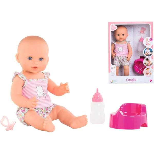 Simba Corolle Mon Grand Poupon Emma Trink+Näss Badebaby, Puppe