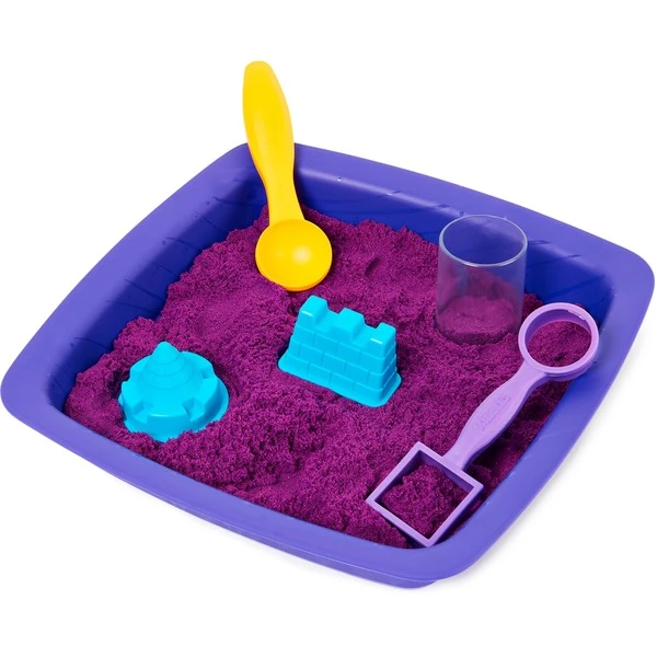 Spin Master Kinetic Sand - Schimmer Sandbox Set Lila, Spielsand 4 Spin Master Kinetic Sand - Schimmer Sandbox Set Lila, Spielsand – Bild 2