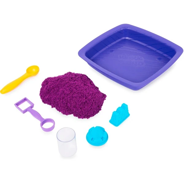 Spin Master Kinetic Sand - Schimmer Sandbox Set Lila, Spielsand 5 Spin Master Kinetic Sand - Schimmer Sandbox Set Lila, Spielsand – Bild 3