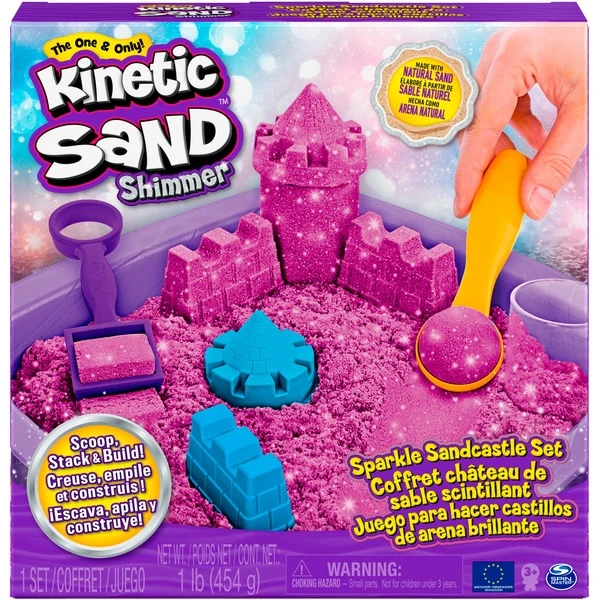 Spin Master Kinetic Sand - Schimmer Sandbox Set Lila, Spielsand 9 Spin Master Kinetic Sand - Schimmer Sandbox Set Lila, Spielsand – Bild 7