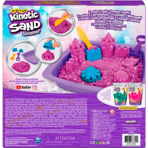 Spin Master Kinetic Sand - Schimmer Sandbox Set Lila, Spielsand 11 Spin Master Kinetic Sand - Schimmer Sandbox Set Lila, Spielsand – Bild 9