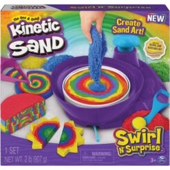 Spin Master Kinetic Sand - Swirl'n Surprise Set, Spielsand -Kinderspielwaren Geschäft Spin Master Kinetic Sand Swirl n Surprise Set Spielsand@@1849536 3